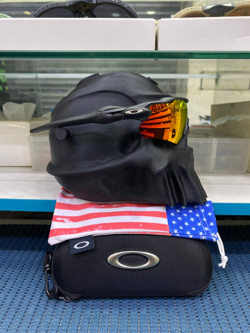 RADAR EV CUSTOM - BLACK RED FLAMES